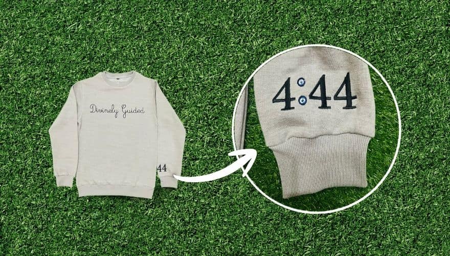 flat embroidery on a sweatshirt by Gears Sphere