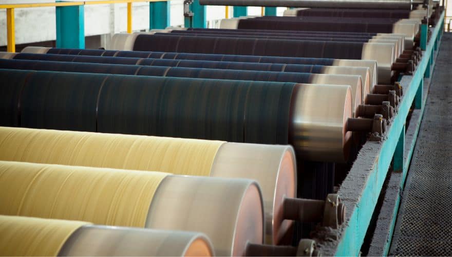 Process of Dyeing Fabrics