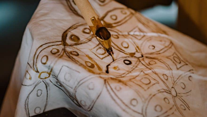 batik is a dyeing technique